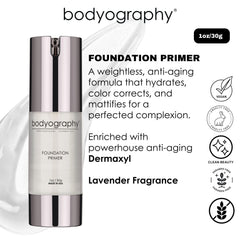 Primer jojoba et karité Bodyography: hydratation naturelle et éclat subtil