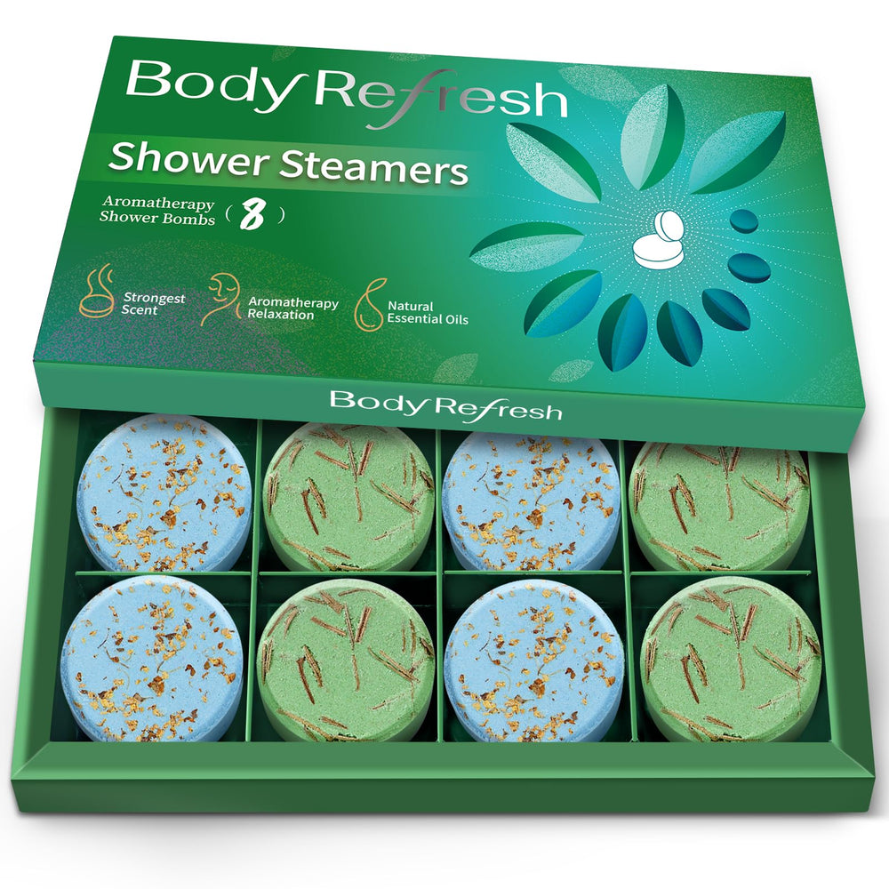 BodyRefresh eucalyptus mint pack front view showing spa-like relaxation