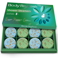 BodyRefresh eucalyptus mint pack front view showing spa-like relaxation