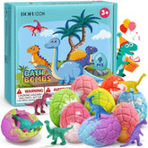 Bofuoos Dinosaure Bombe Bain avec surprise pour enfants, stimule l'imagination.