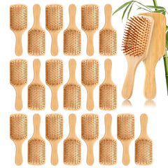 BOHUIZ brosse-cheveux-bambou ensemble 20 pièces, démêlage en douceur.
