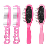 BohuiZ brosse-poupee ensemble 4pieces, démêlage facile pour poupées