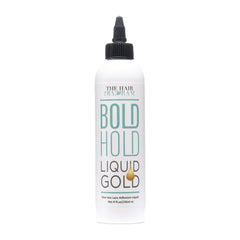 The Hair Diagram Bold Hold Liquid Gold — bouteille pratique pour fixation temporaire sans effort.