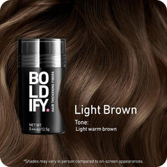 Boldify Fibres capillaires application sur cheveux propres et secs