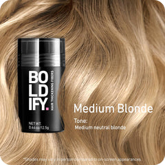 Boldify Fibres capillaires: couverture de la raie pour un rendu naturel.