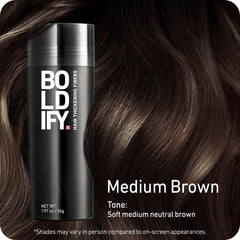 Application Boldify sur la couronne pour un rendu dense et naturel.