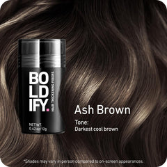 Boldify fibres-cheveux application-facile: appliquez sur zones clairsemées pour impression immédiate de volume.