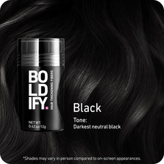 Boldify Fibres Cheveux - Couverture du sommet du crâne pour un look plus épais.