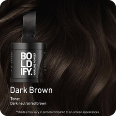 Boldify Hairline Powder: couverture durable des racines grises.