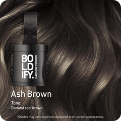 Boldify Poudre Ligne Cheveux: applicateur souple pour une couleur naturelle