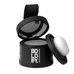 Boldify Poudre ligne-cheveux application : couverture rapide des racines.