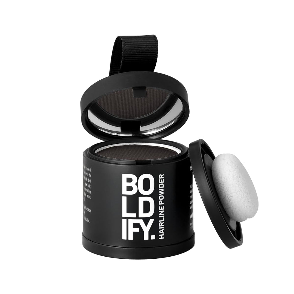 Boldify Poudre Ligne Cheveux: boîtier compact avec miroir pour retouches discrètes