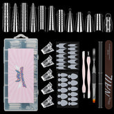 BOMOQING formes duales polygel, 12 styles et 12 tailles pour ongles sur mesure