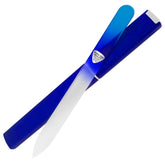 Lime Bona Fide Beauty en verre Aqua Cobalt pour des ongles lisses et nets.