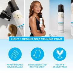 Bondi Sands Gant d’application: application sur peau propre et sèche pour un fini homogène.