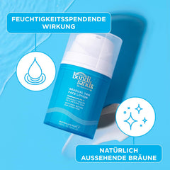 Parfum cacao-beurre enrichissant l’application Bondi Sands Gradual Tan.