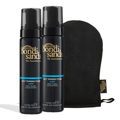 Bondi Sands Mousse Auto-Bronzante Duo Dark sur bouteille, teint bronzé naturel