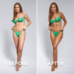 Bondi Sands Technocolor Emerald gant: application homogène sur peau propre et sèche.