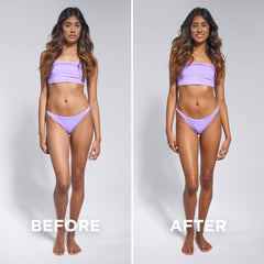 Bondi Sands Technocolor Magenta – texture mousse légère avec couleur guide rouge-violet.