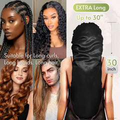 Système anti-glisse du BONNET QUEEN pour rester en place durant la nuit.