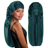 BONNET QUEEN, bonnet satin long pour tresses, maintient les cheveux la nuit.