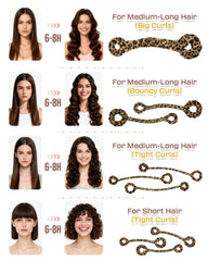BONNET QUEEN Rouleaux sans chaleur satin pour des boucles durables.
