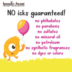 Boogie and Bean : cheveux d'enfants brillants et souples après l'huile.
