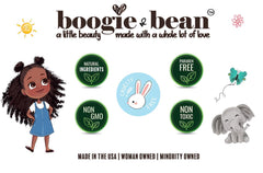 Boogie and Bean gouttes d'huile faciles à appliquer, démêlage en douceur.