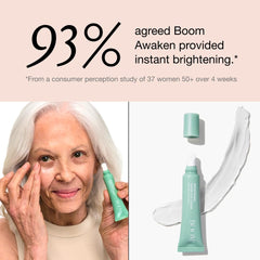 Effet frais menthe sauvage pour les yeux fatigués avec BOOM! Awaken.