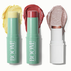 Boomstick Rose Nude crème-blush pour joues et lèvres, couleur naturelle.