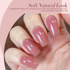 Born Pretty Effet jelly sur ongle, rendu semi-transparent élégant.