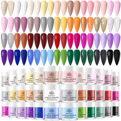 Born Pretty ensemble poudre acrylique 36 couleurs, kit polyvalent pour extensions et art des ongles.