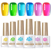 BORN PRETTY Jelly Gel Neon rose, visualisation en flacon translucide avec effet jelly éclatant.