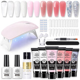 Born Pretty kit extension poly, six couleurs pour designs d’ongles à domicile.