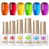 Born Pretty Neon Jelly rouge sang: vernis lumineux prêt pour une manucure durable.