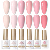 Vernis gel Born Pretty Nude Pink – nude rose, longue tenue jusquà 21 jours.