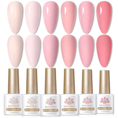 Vernis gel Born Pretty Nude Pink – nude rose, longue tenue jusquà 21 jours.