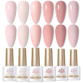 Born Pretty Pink Gel Nail Polish Set, six teintes roses, pour varier votre manucure.