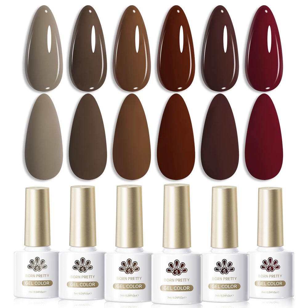 Vernis gel Born Pretty Bordeaux rouge, longue tenue idéale pour l'automne.