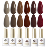 Vernis gel Born Pretty Bordeaux rouge, longue tenue idéale pour l'automne.
