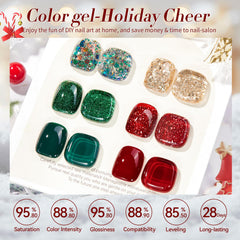 Vernis gel Born Pretty rouge scintillant, brillance intense pour des ongles éclatants.