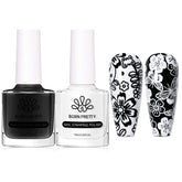 Born Pretty vernis stamping blanc pour motifs nets sur ongles.