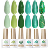 Vernis gel vert Born Pretty avocat pour une application lisse et durable.