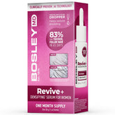 BosleyMD Revive+ sérum bouteille : application facile pour cheveux plus volumineux.