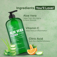 Hydratation quotidienne visage et corps avec ce gel Aloe Vera.
