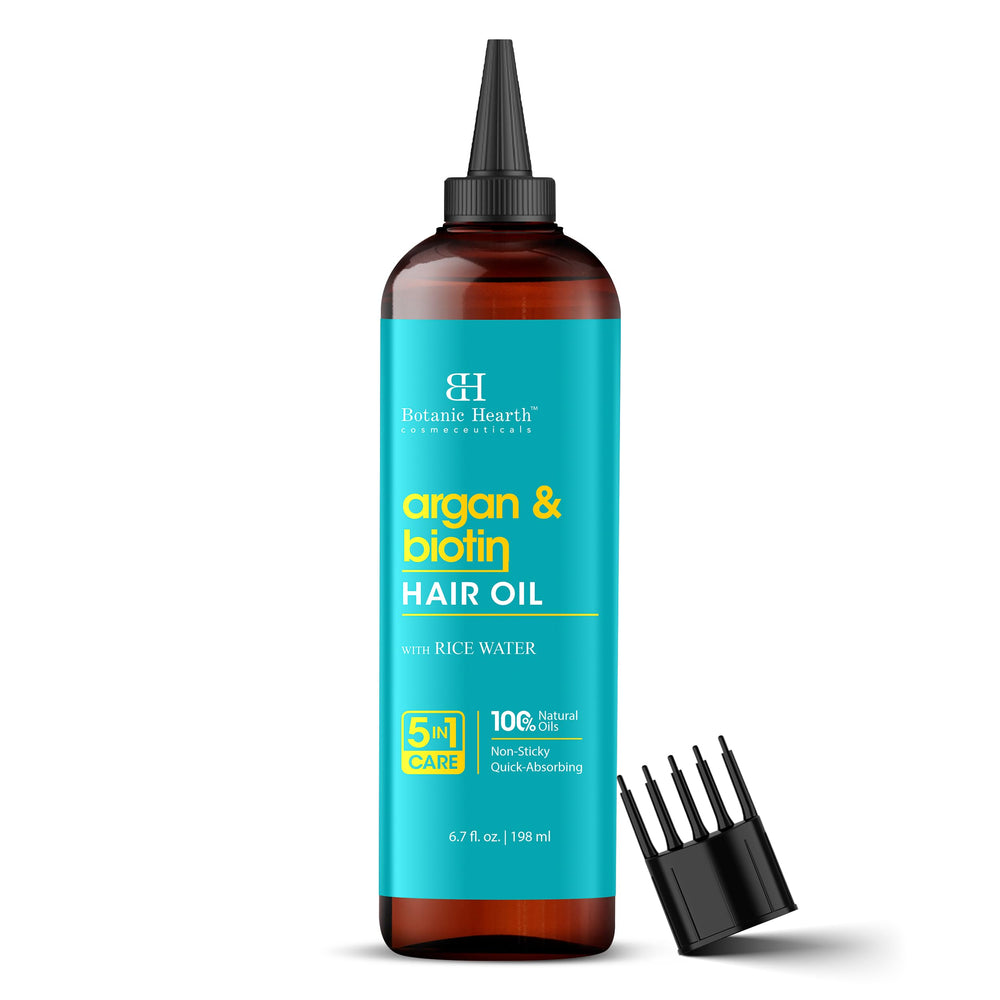 Botanic Hearth Huile Cheveux avec applicateur pour une application précise et nourrissante.