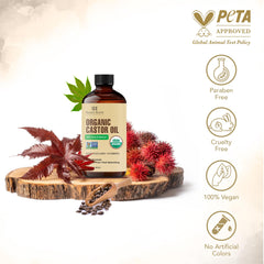 Botanic Hearth huile de castor - massage du cuir chevelu pour hydratation.