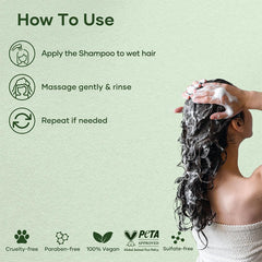 Botanic Hearth Shampoing Menthe: sensation rafraîchissante apaise le cuir chevelu.