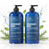 Botanic Hearth Shampoing Menthe Romarin – flacon visible, soin léger et nourrissant pour le cuir chevelu.