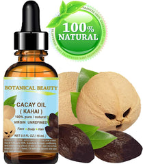 CACAY OIL on the face for lightweight hydration and glow